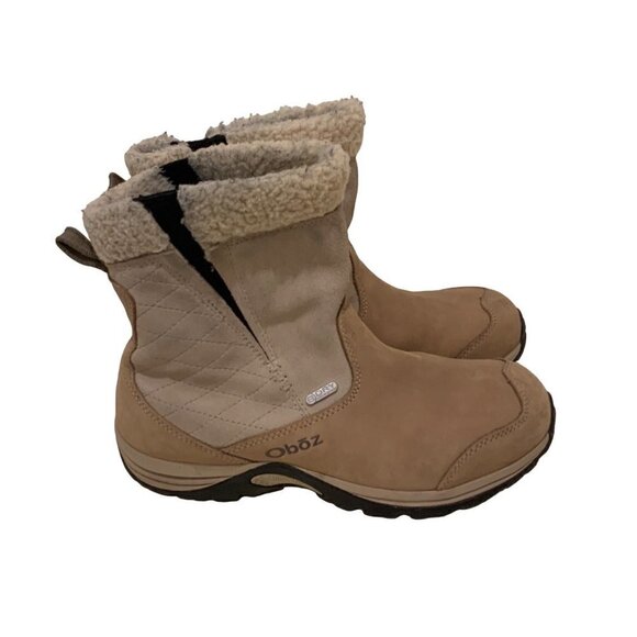 OBOZ womens pull on boots waterproof Insulated fur lining. Stored in air con. - Picture 2 of 9